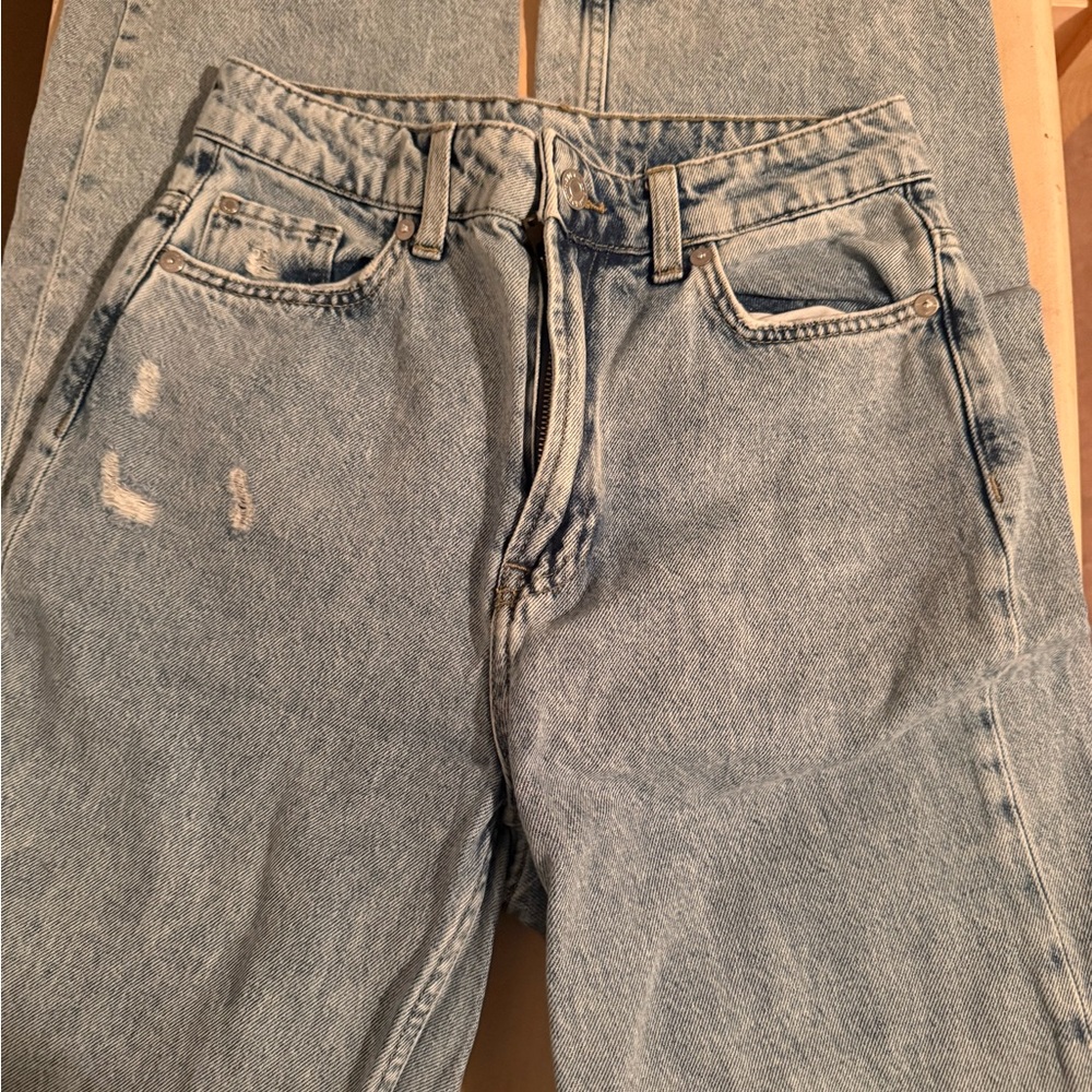 Light Blue Distressed Jeans